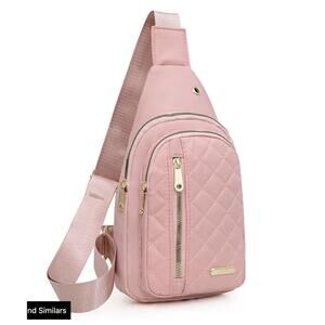 Pink Oxford Crossbody Bag Modern Travel Chic